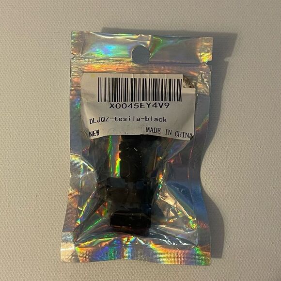 Tesla Valve Stem Caps in Black Set of 4 NWT - Picture 4 of 4